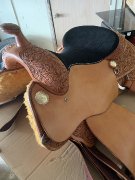 SELLE DE CHEVAL FRONTIER 20X REINER 16'' BLUE NEUF !