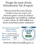 Concours d'août Val-d'espoir Nature Bélisle