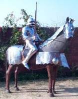 Allo !   

A mon avis, il faut plus de protection  ...
Une Bombe ne suffit pas..  
Une armure compl&egrave;te cheval et cavalier..
Voila ce qu'il...