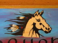 Et voici une autre peinture que j'ai faite pour la plaque de l'autre cheval de mon amie loll !