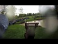 j'adore! Voici la vue du cavalier de complet Peter Atkins  lors du...