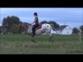 Raco et moi sur un saut (à deux reprises) lors de mon cours...