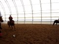 Une manche de notre game de horseball y compris la mise au jeux!
