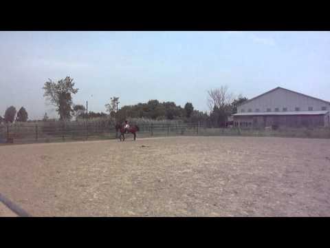 Mia et moi!Encore du travail mais c ca l &eacute;quitation!Commentaires svp!