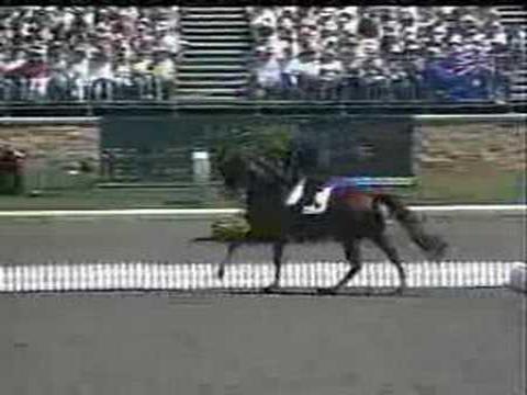 Nadine Capellmann et Farbenfroh à Sydney (On comprend absolument rien de ce que le commentateur dit mais le vidéo est...